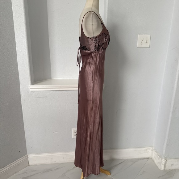 Vtg Rampage Dress Womens 5 Satin Lace Babydoll Whimsigoth Hoco Y2K 90s USA - Picture 5 of 15